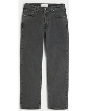 Hollister Washed Black Loose Jeans - Grey