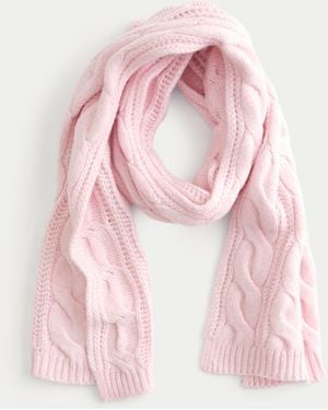 Hollister Cable-knit Scarf - Pink