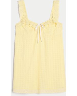 Hollister Trapeze Mini Dress - Yellow