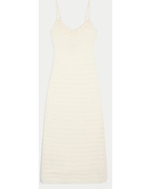 Hollister Crochet-style Knit Midi Dress - White