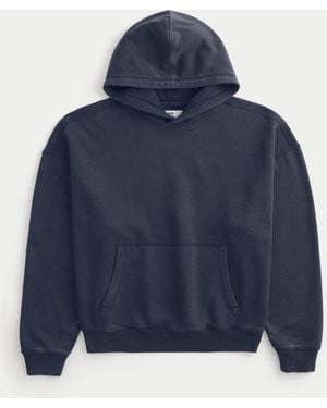 Hollister Baggy Cinch Hoodie - Blue