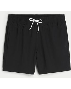 Hollister Guard Swim Trunks 5" - Black