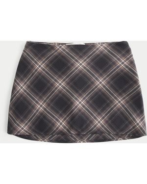 Hollister High Rise Miniskort in A-Linie - Grau