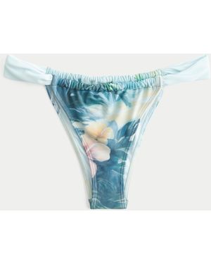 Hollister Scenic Print Cheekiest Bikini Bottom - Blue