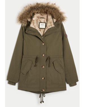 Hollister Faux Fur-lined Parka - Green