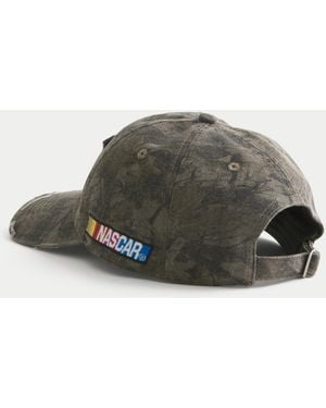Hollister Baseballcap mit "Jeff Gordon NASCAR"-Grafik im Destroyed-Look - Mehrfarbig