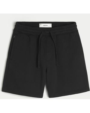 Hollister Above-the-knee Baggy Fleece Shorts - Black