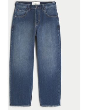 Hollister Dark Wash Skater Baggy Jeans - Blue