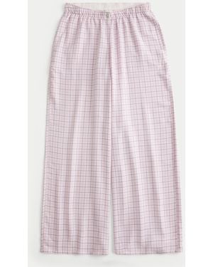 Hollister Baggy Flannel Trousers - Pink