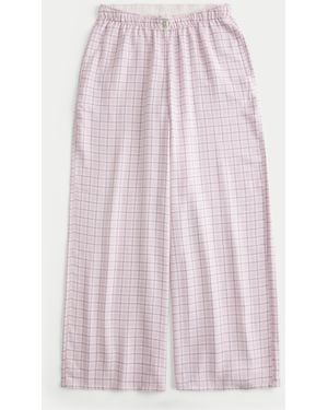 Hollister Baggy Flanellhose - Pink