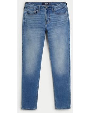 Hollister Medium Wash Athletic Skinny Jeans - Blue