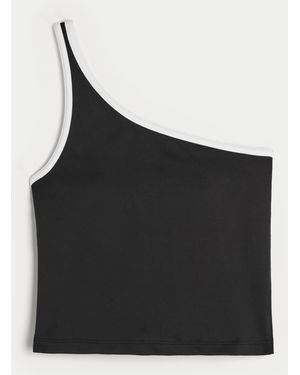 Hollister Gilly Hicks Active Recharge One-shoulder Tank - Black