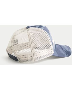 Hollister Trucker-Kappe mit "No Fear"-Grafik - Blau