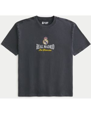 Hollister Real Madrid Cf Graphic Tee - Black
