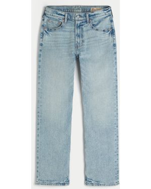 Hollister Y2k Light Wash Straight Jeans - Blue