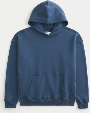 Hollister Hollister Feel Good Boxy Hoodie - Blue