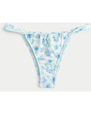 Hollister Side Strap Cheekiest Bikini Bottom - Blue