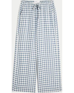 Hollister Pull-on Slub Trousers - Blue