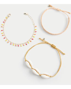 Hollister Puka Bracelet 3-pack - Natural