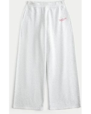 Hollister Hollister Feel Good Sweetheart Graphic Baggy Joggers - White