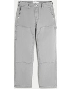 Hollister Baggy Utility Trousers - Grey