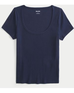 Hollister Scoop T-shirt - Blue