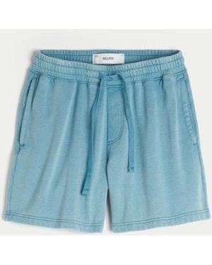 Hollister Above-the-knee Baggy Fleece Shorts - Blue