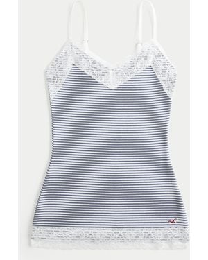 Hollister Lace Trim Layering Cami - Blue