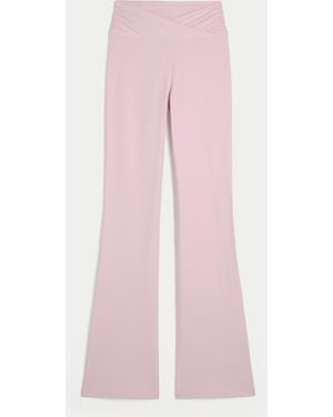 Hollister Gilly Hicks Active Recharge Wrap Waist Boot Leggings - Pink