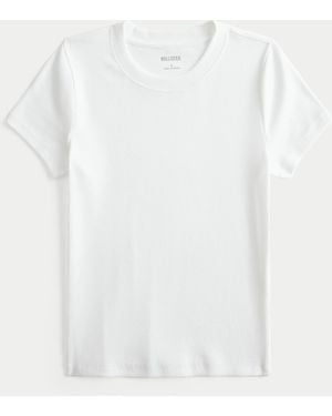 Hollister Crew Baby Tee - White