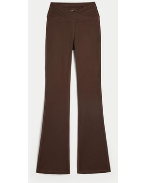 Hollister Gilly Hicks Active Recharge Wrap Waist Boot Leggings - Brown