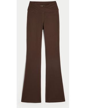 Hollister Gilly Hicks Active Recharge Wrap Waist Boot Leggings - Brown