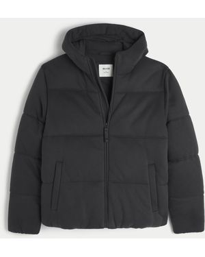 Hollister Hollister Feel Good Fleece Puffer Jacket - Black