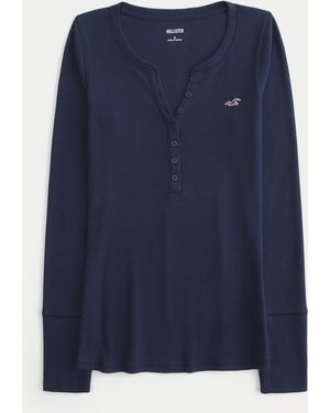 Hollister Icon Henley - Blue