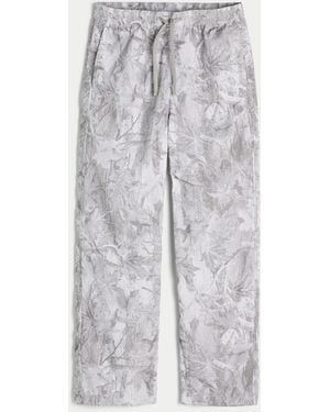 Hollister Camo Baggy Track Trousers - Grey