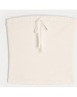 Hollister Gilly Hicks Cosy Waffle Tube Top - Natural
