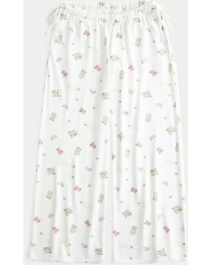 Hollister Always Cosy Side-tie Baggy Trousers - White