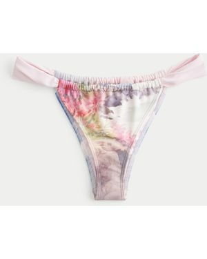 Hollister Scenic Print Cheekiest Bikini Bottom - Pink
