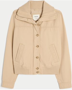 Hollister Bomber Jacket - Natural