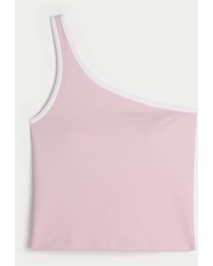 Hollister Gilly Hicks Active Recharge One-shoulder Tank - Pink