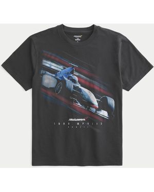 Hollister Lässiges Tee mit McLaren-Grafik - Schwarz