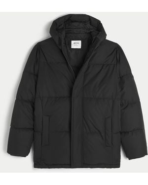 Hollister Parka Puffer Jacket - Black