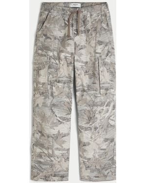 Hollister Baggy Cargo Trousers - Grey