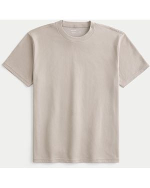 Hollister Relaxed Cooling Tee - Natural