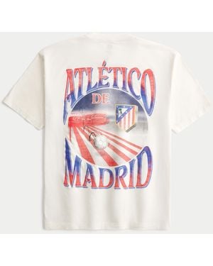 Hollister Atlético De Madrid Graphic Tee - White