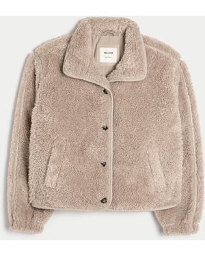 Hollister Sherpa Jacket - Natural