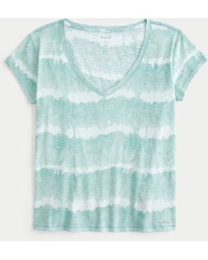 Hollister Easy V-neck T-shirt - Blue