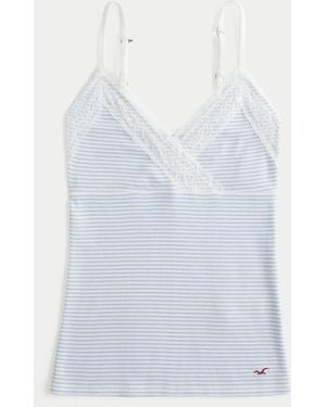 Hollister Wrap Lace Trim Layering Cami - White
