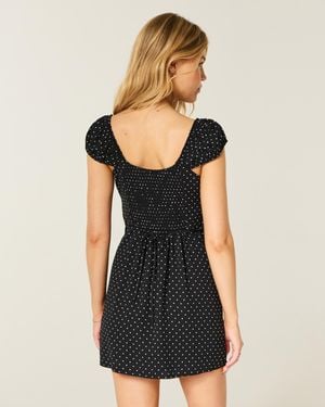 Hollister Minikleid aus Krepp - Schwarz