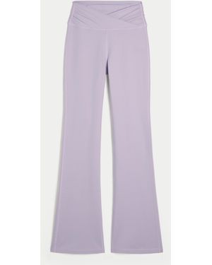 Hollister Gilly Hicks Active Recharge Wrap Waist Bootcut Leggings - Purple